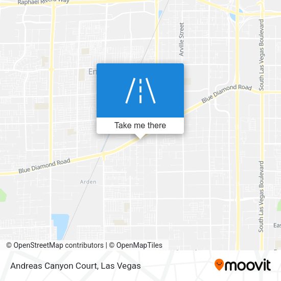 Andreas Canyon Court map