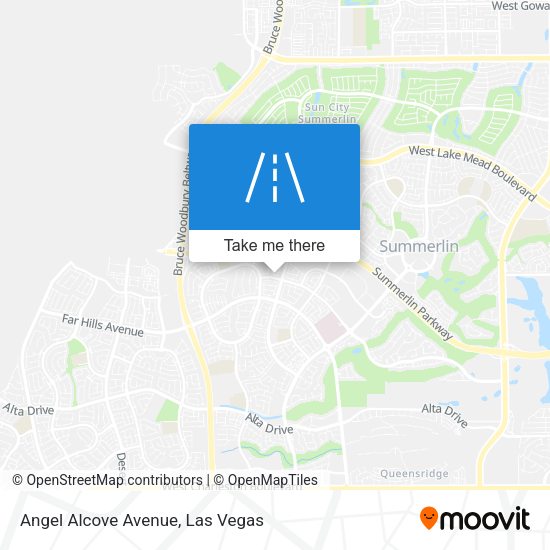Angel Alcove Avenue map