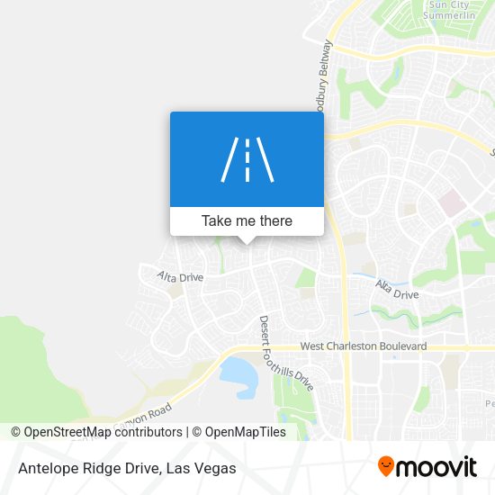 Antelope Ridge Drive map
