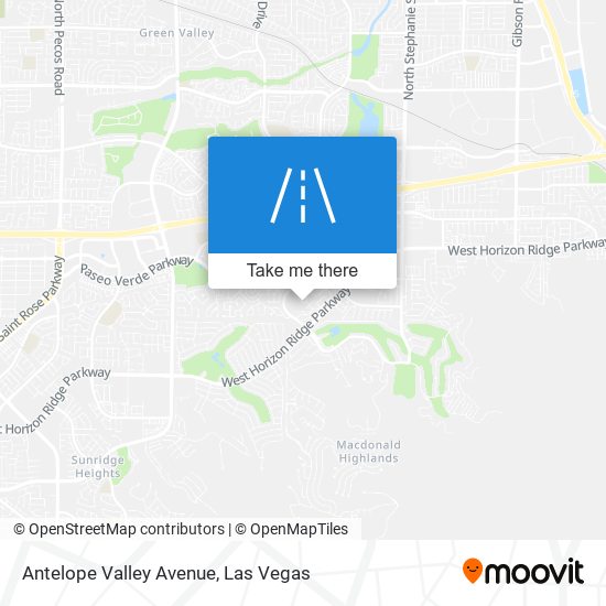 Antelope Valley Avenue map