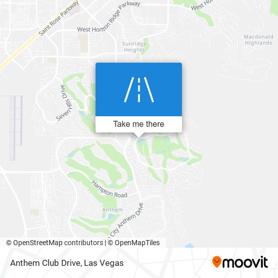 Anthem Club Drive map