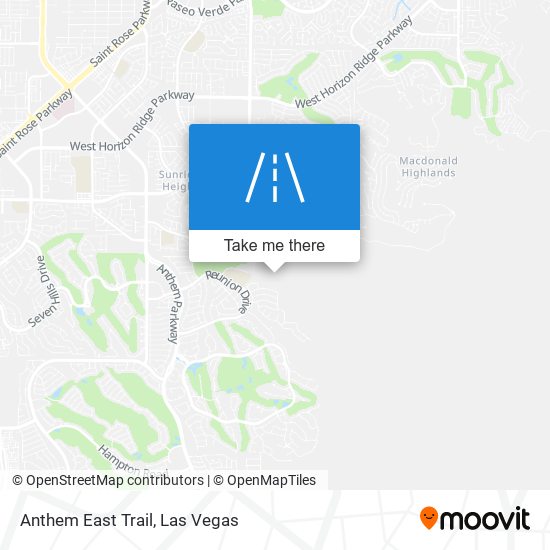 Anthem East Trail map