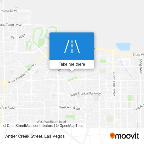 Antler Creek Street map