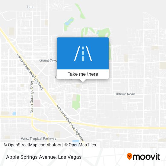 Apple Springs Avenue map