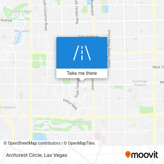 Archcrest Circle map