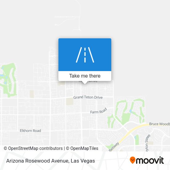 Mapa de Arizona Rosewood Avenue