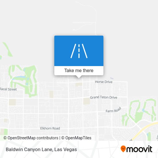 Mapa de Baldwin Canyon Lane