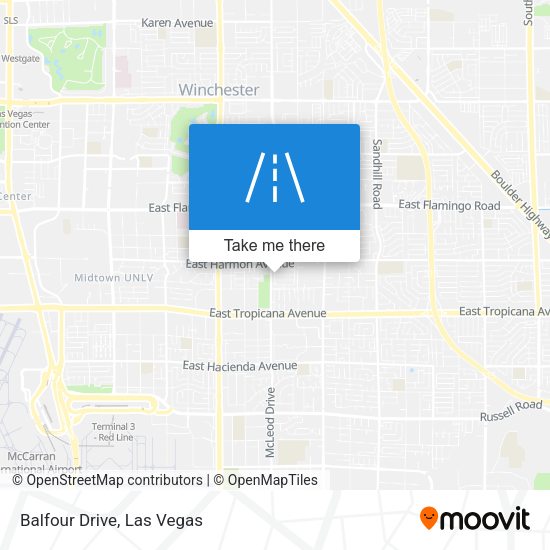 Mapa de Balfour Drive