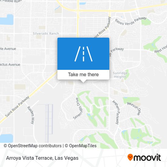 Arroya Vista Terrace map