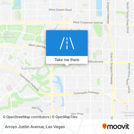 Arroyo Justin Avenue map