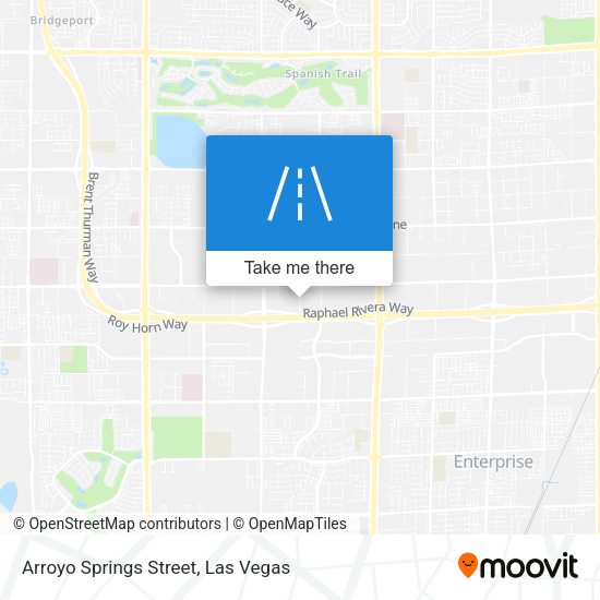 Arroyo Springs Street map