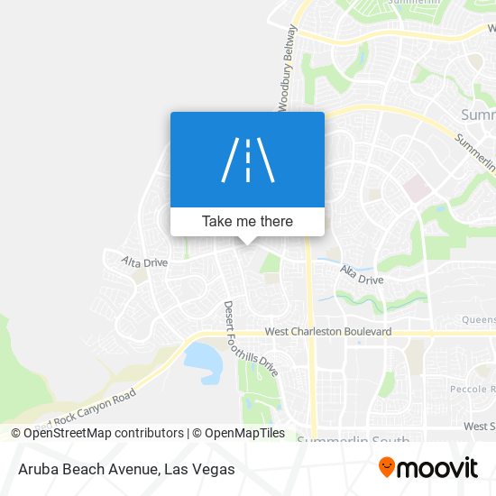 Aruba Beach Avenue map