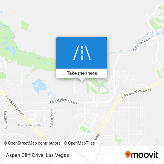 Mapa de Aspen Cliff Drive