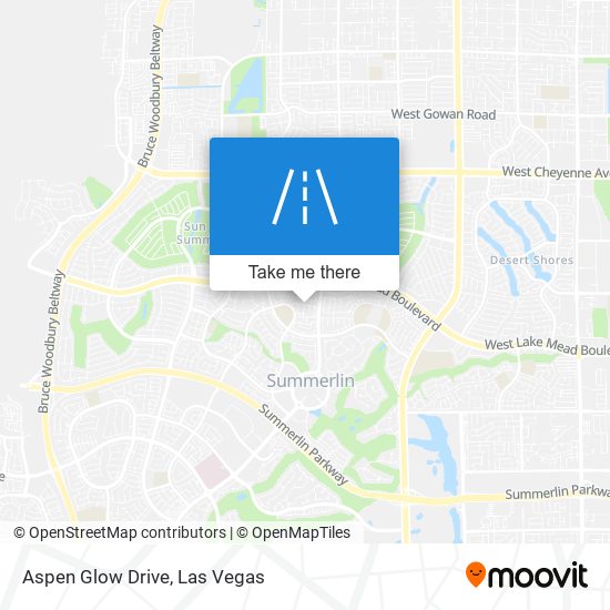 Aspen Glow Drive map