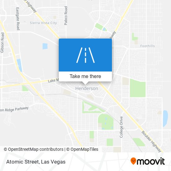 Atomic Street map