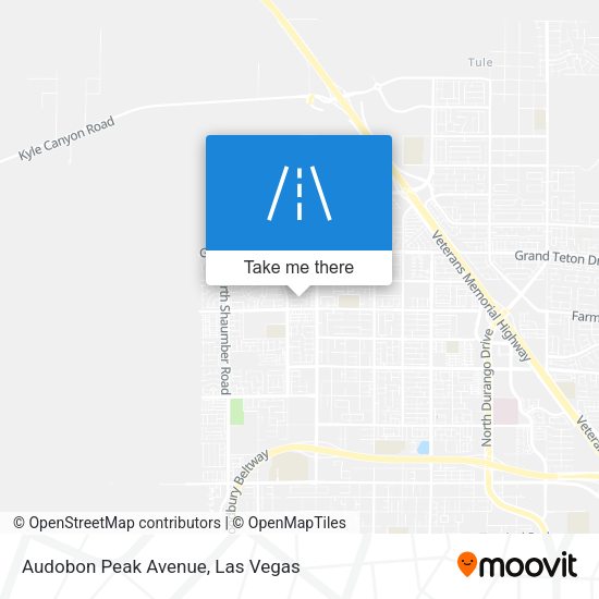 Audobon Peak Avenue map