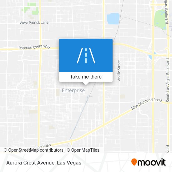 Aurora Crest Avenue map