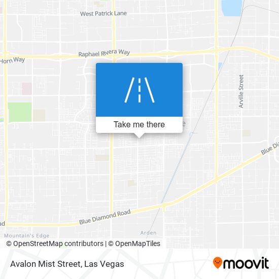 Avalon Mist Street map