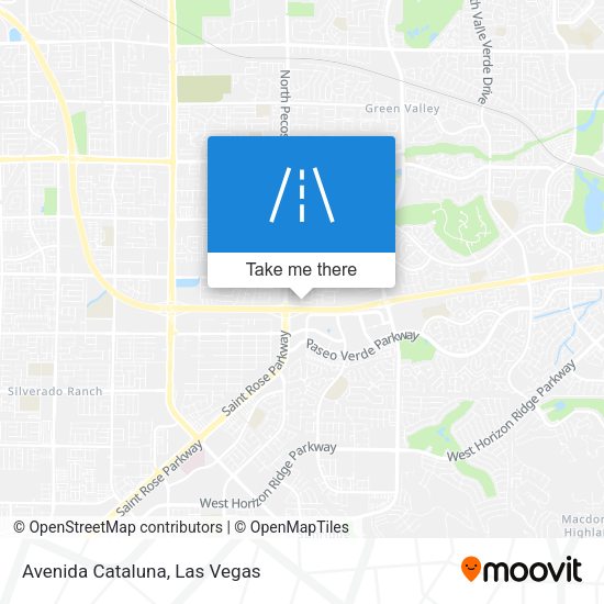 Avenida Cataluna map
