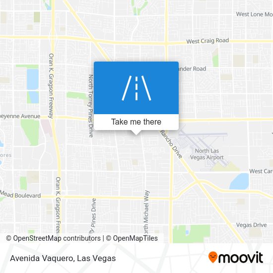 Avenida Vaquero map
