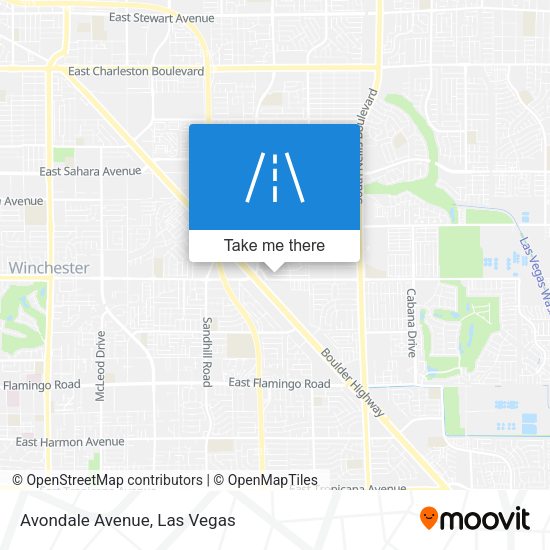 Mapa de Avondale Avenue