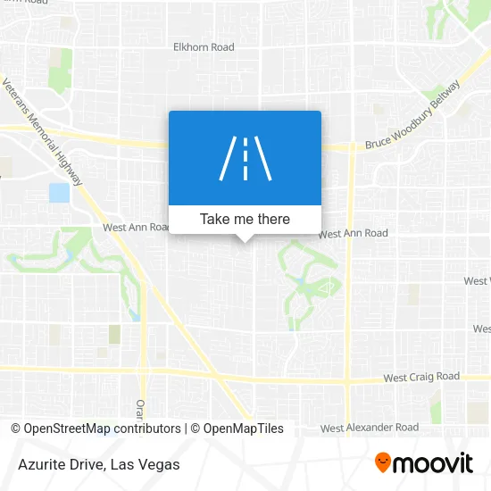 Azurite Drive map