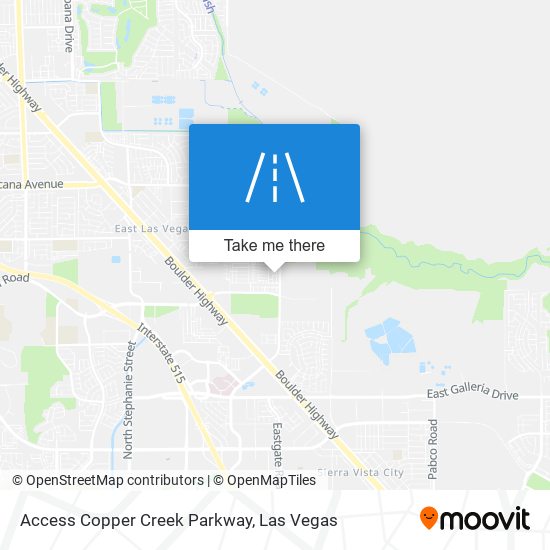 Access Copper Creek Parkway map