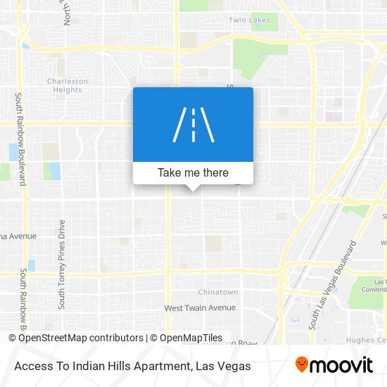 Access To Indian Hills Apartment map