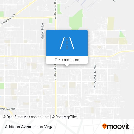 Mapa de Addison Avenue