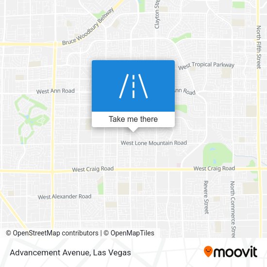 Advancement Avenue map