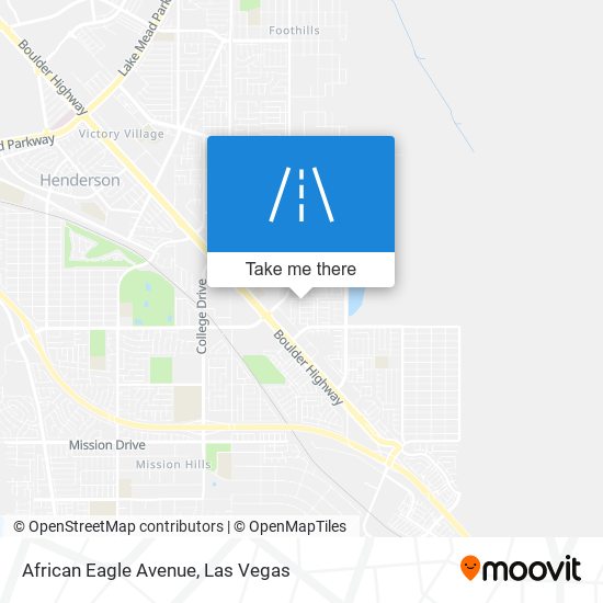 African Eagle Avenue map