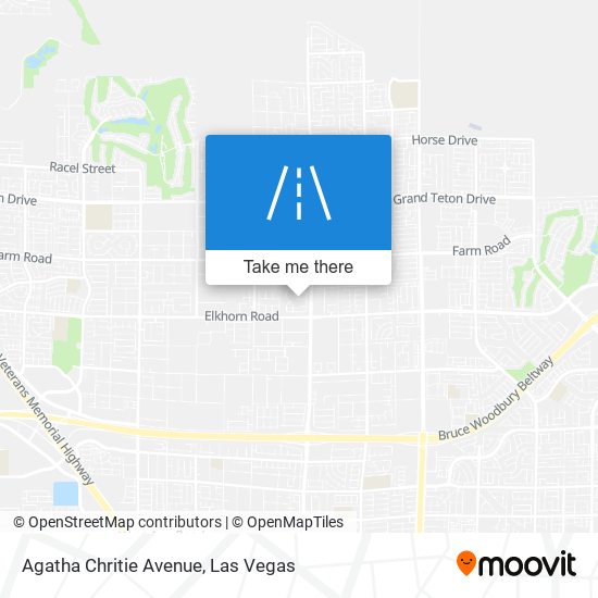 Agatha Chritie Avenue map