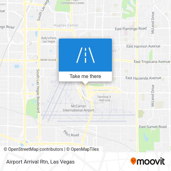 Airport Arrival Rtn map