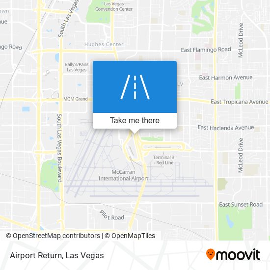 Airport Return map