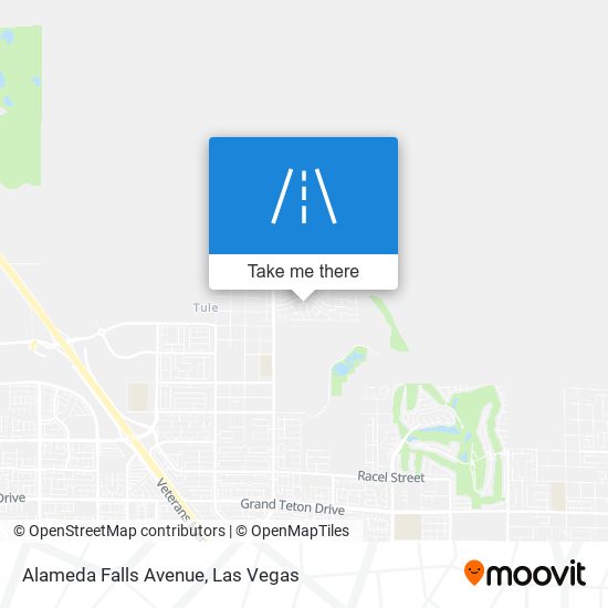 Alameda Falls Avenue map