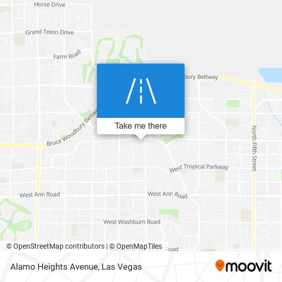 Alamo Heights Avenue map