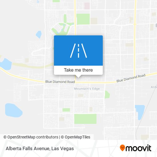 Alberta Falls Avenue map
