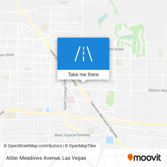 Alder Meadows Avenue map