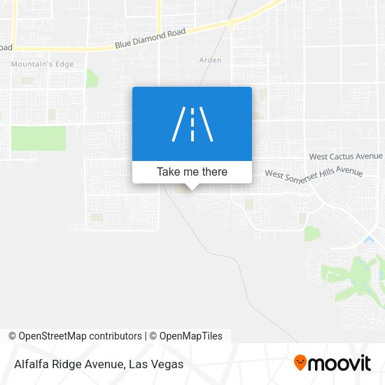 Mapa de Alfalfa Ridge Avenue