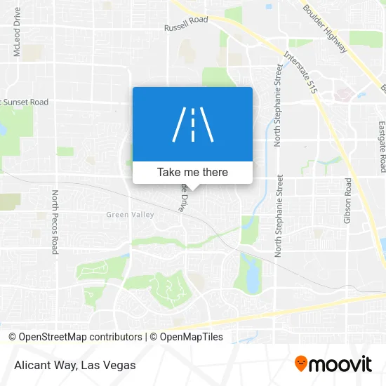 Alicant Way map