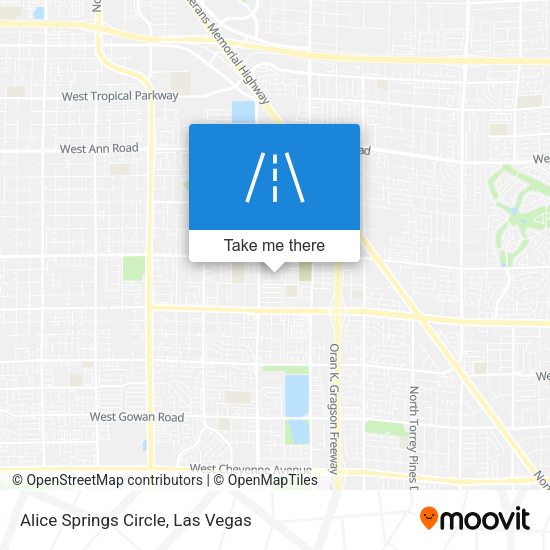Alice Springs Circle map