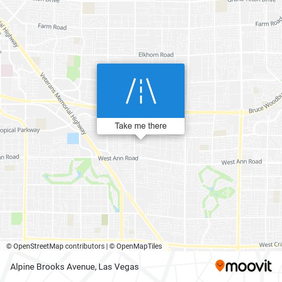 Alpine Brooks Avenue map