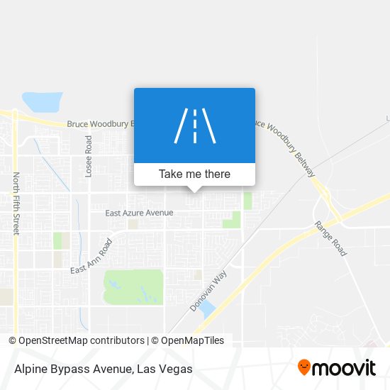 Alpine Bypass Avenue map