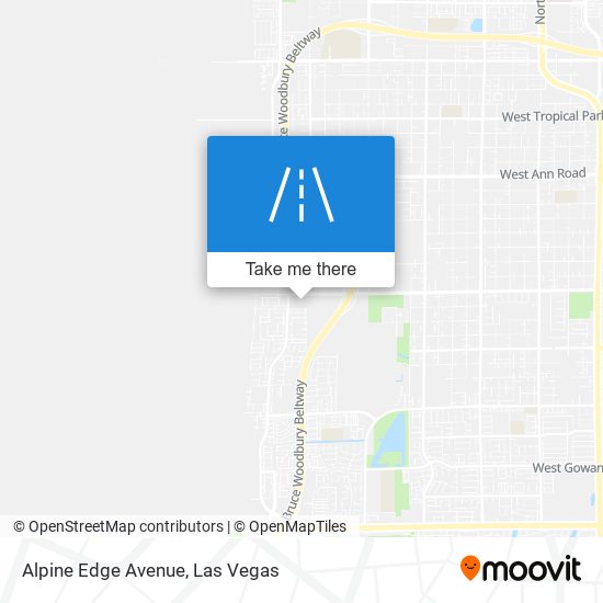Alpine Edge Avenue map