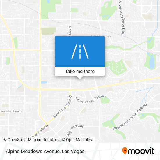 Alpine Meadows Avenue map