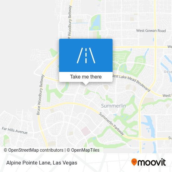 Mapa de Alpine Pointe Lane