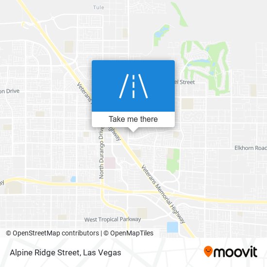 Alpine Ridge Street map