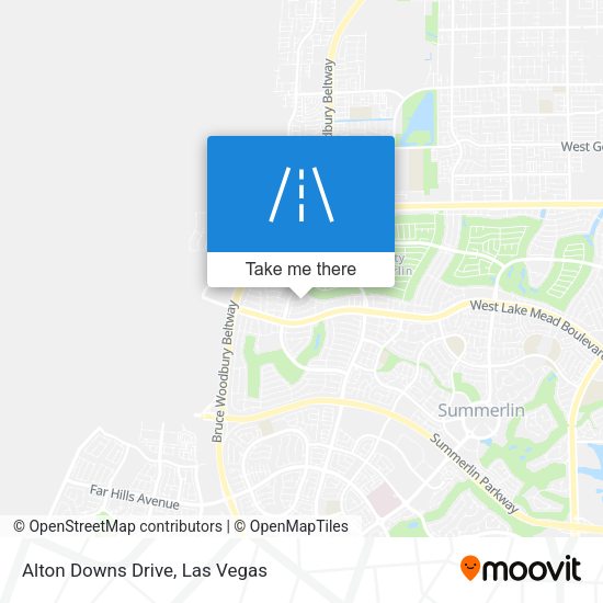 Alton Downs Drive map