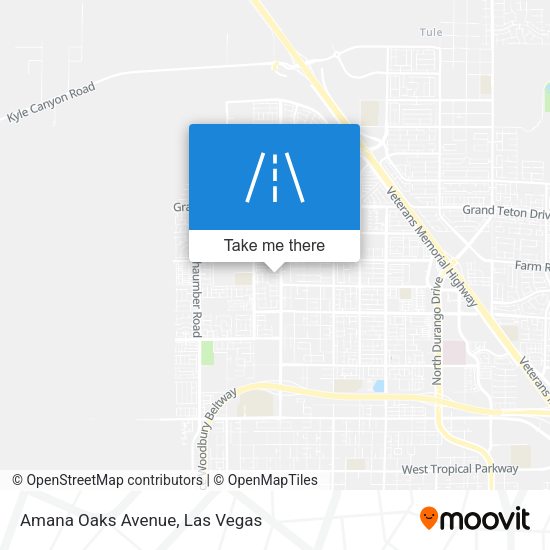 Mapa de Amana Oaks Avenue