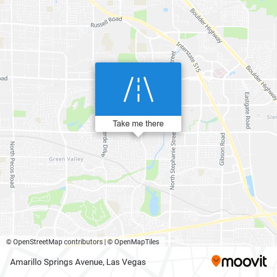 Amarillo Springs Avenue map